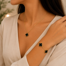 Set Collar y Pulsera Clover