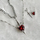 Collar de espada y corazón para parejas 💖⚔️ Envío inmediato