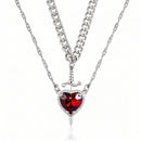 Collar de espada y corazón para parejas 💖⚔️ Envío inmediato